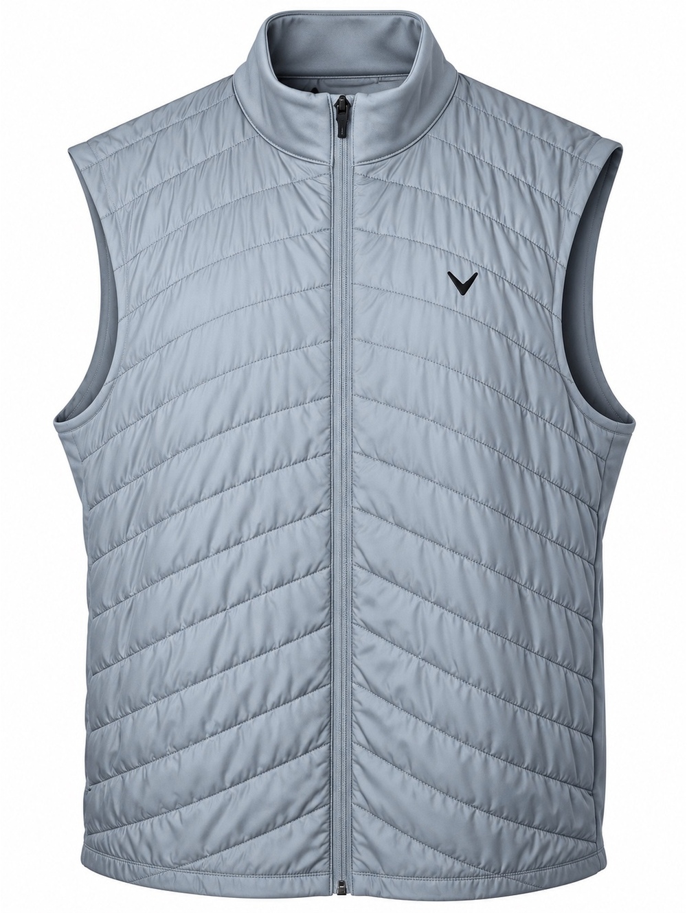 Callaway Tradewinds Men's Golf Vest XL Gray Quilted Full Zip UPF 50 NWT